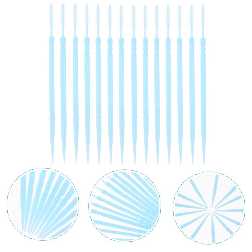 1060pcs Disposable Plastic Toothpicks Double-Head Interdental Cleaners 1