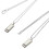 2pcs Harmonica Pendant Necklace Zinc Alloy 4