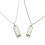 2pcs Harmonica Pendant Necklace Zinc Alloy 11