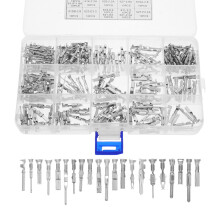 290Pièces Kit De Connecteurs En Alliage Argenté Pour Fils Auto Durable