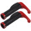 Ergonomische handvatten met antislip, vergrendelend - rood 1