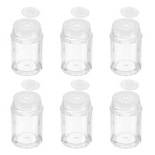 6St Transparante Plastic Poederfles Voor Vrouwelijke Cosmetica