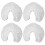 50pcs Disposable Headrest Covers U Shaped Pillowcase Non-Woven 1