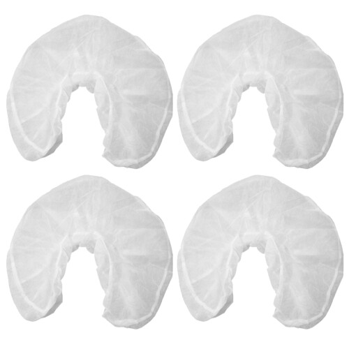 50pcs Disposable Headrest Covers U Shaped Pillowcase Non-Woven