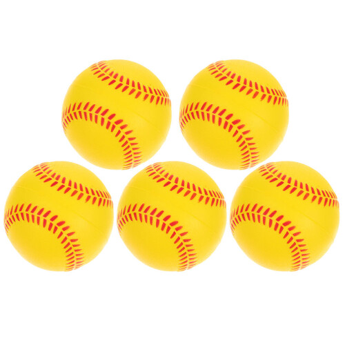 5pcs PU Sponge Practice Baseballs Training Balls 2