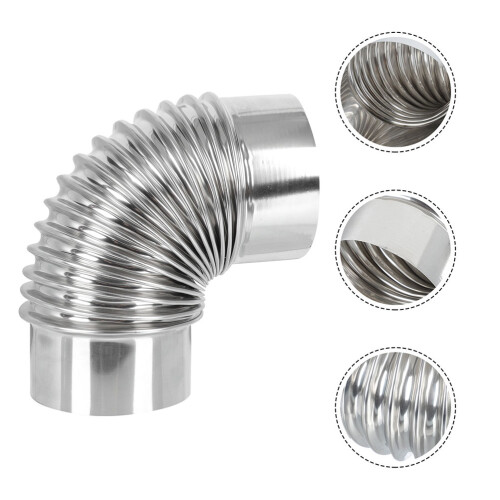 Flue For Stove Elbow Stainless Steel 1pack 2