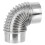 Flue For Stove Elbow Stainless Steel 1pack 1