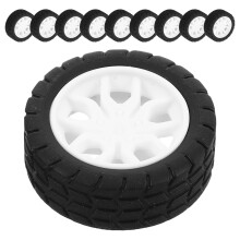 Masteelf 20 Pcs Kids Play Vehicles Wheel Toy Robot Tires Toddler