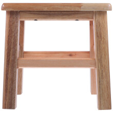 Solid Wood Square Stool Bench for Living Room Kids