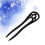 retro ebbenhouten u- haarspeld vintage haaraccessoire 3