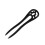 retro ebbenhouten u- haarspeld vintage haaraccessoire 9