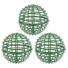 3pcs Artificial Plant Topiary Ball Support Cage