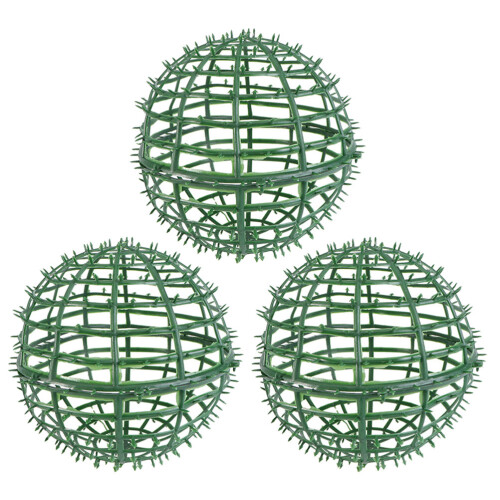 3pcs Artificial Plant Topiary Ball Support Cage