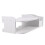Scaffale A Parete Sospeso Per TV, Console, Router E Telecomandi Bianco 9