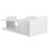 Scaffale A Parete Sospeso Per TV, Console, Router E Telecomandi Bianco 8