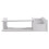 Scaffale A Parete Sospeso Per TV, Console, Router E Telecomandi Bianco 6
