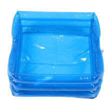 bacinella gonfiabile pieghevole per piedi con scala accesso spa blu