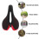 assento de bicicleta com luz, selim para mountain bike 7