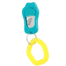 Hundeschulung Klicker Kralle Form mit Handgelenkband – Verstellbar mit 3 Stufen, Himmelblau