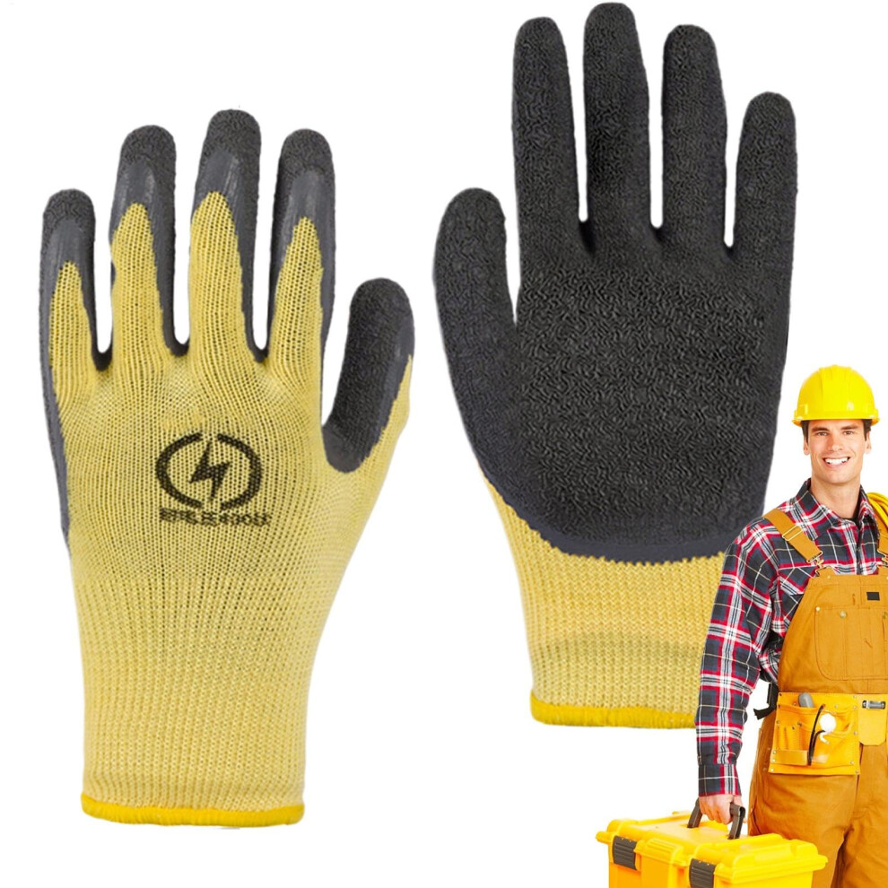 Electrical Insulated Gloves 400V High Voltage Electrician Gloves Non Slip 6447073701801
