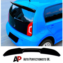 For VW Up Black Rear Roof Spoiler Lip Wing Splitter Body Kit 2011-23