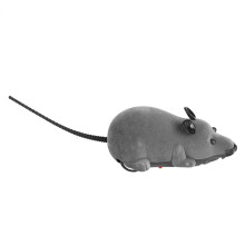 Kabellose Maus für Haustiere mit Fernbedienung – Grau, 23x10x5,5 cm