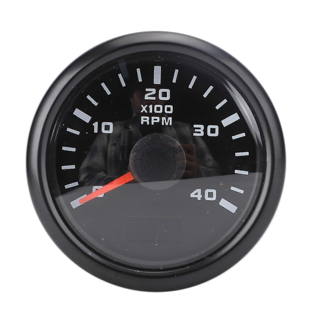 52Mm Cx6225b 4000Rpm Tachometer Gauge With 7-Color Backlight Black 6935159242152