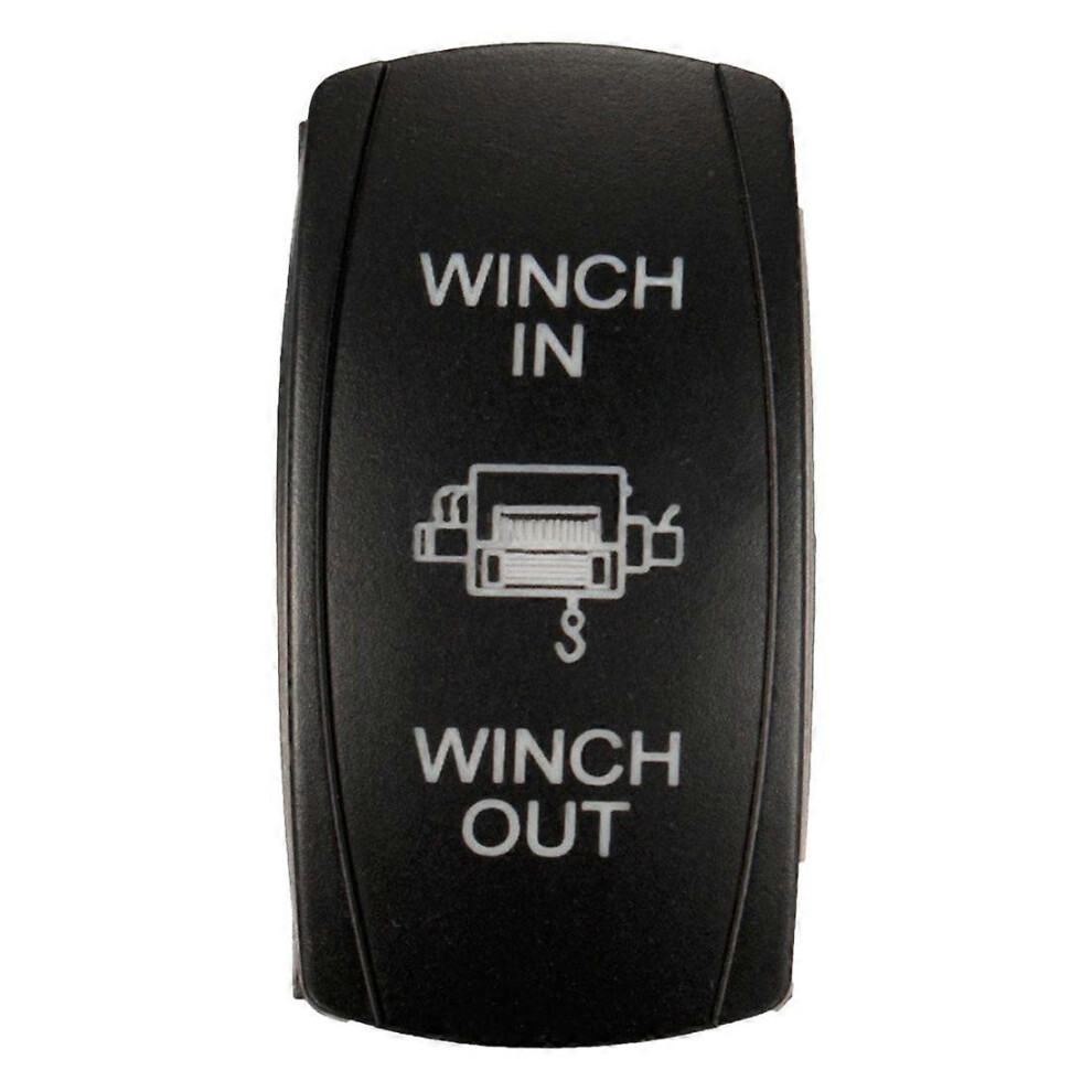 7Pin Laser Momentary Rocker Switch Winch In Winch Out 12V On-Off-On Led Light/Blue 6935159242091