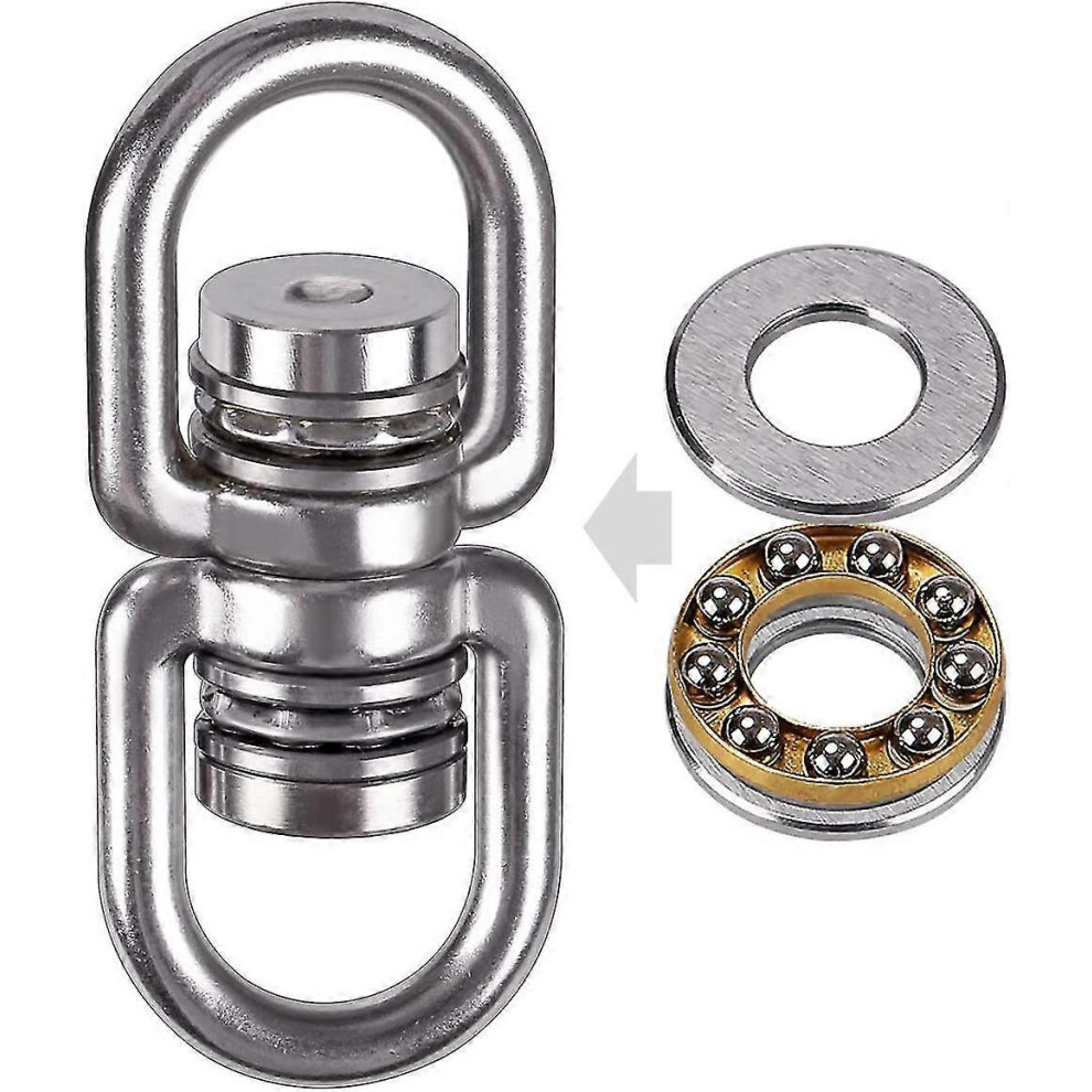 Rustproof Stainless Steel Swivel Permanent, Up To 1200Lb 360 Rotating Hanging Attachment-Good 6935159242084