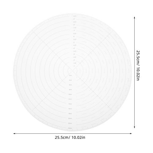 10in Acrylic Ruler for Quilting and Patchwork 1