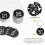 50pcs Plastic Round Numbered Key Tags with Key Rings for Hotel 11