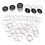50pcs Plastic Round Numbered Key Tags with Key Rings for Hotel 1