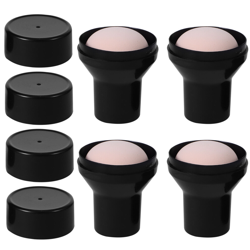 Inoomp 4Pcs Mushroom Shape Powder Makeup Applicators