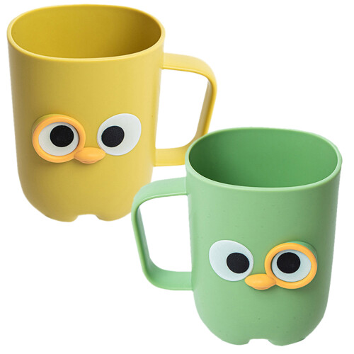 2pcs Tooth Brushing Cups Bathroom Toothbrush Holders