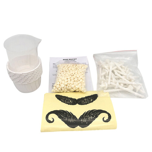 Solid Wax Beans Stick Paper Cup Measuring Cup Set for Nose Hair