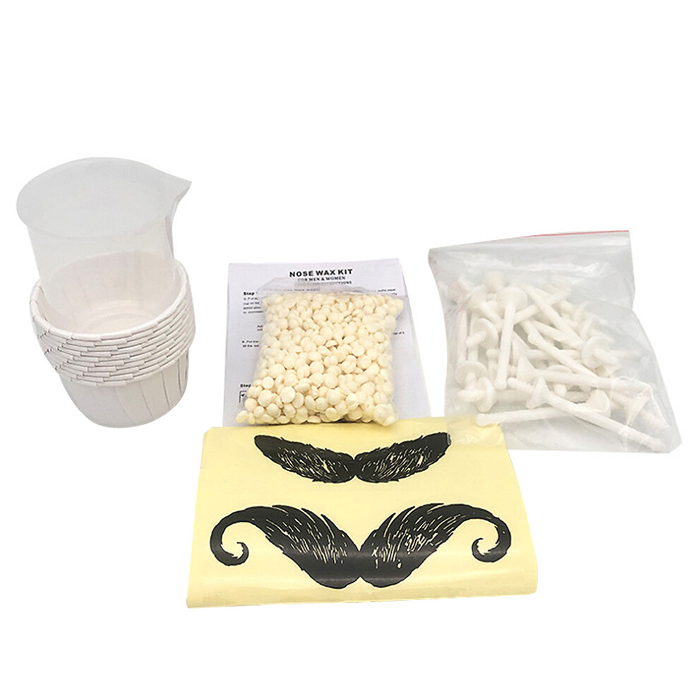 Aboofan Solid Wax Beans Stick Paper Cup Measuring Cup Set For Nose Hair