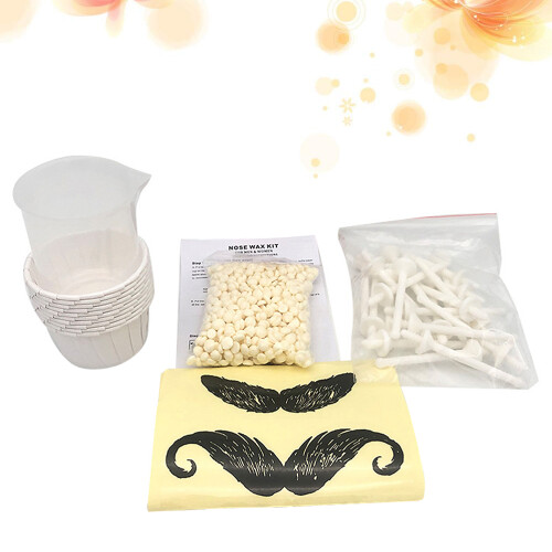 Solid Wax Beans Stick Paper Cup Measuring Cup Set for Nose Hair 2