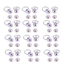 30 Pcs Screw Rivets D Ring Round Head Fittings Leathercraft Connectors
