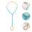 2pcs Summer Beads Anklets Barefoot Foot Chain 5