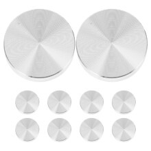 10pcs 30mm M6 Thread Round Aluminum Discs for Glass Table Support