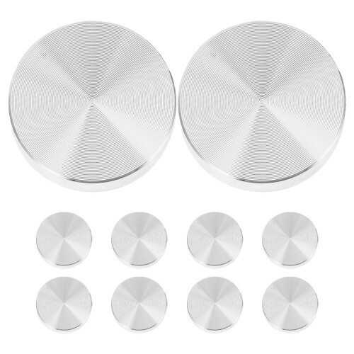 10pcs 30mm M6 Thread Round Aluminum Discs for Glass Table Support