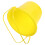 Plastic Bucket For Beach Use Yellow Simple Appearance 1pcs 8