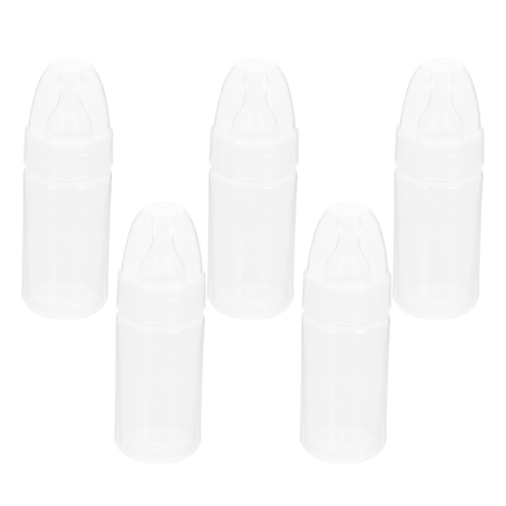 5Pcs Newborn Disposable Milk Bottles For Babies (White) White Artibetter