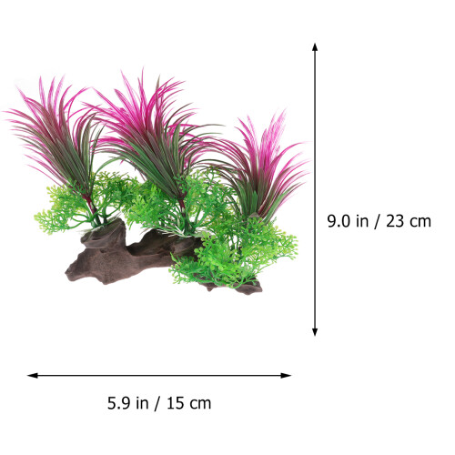 Turtle Tank Decorations Aquarium Plants Artificial Water Ornament 1