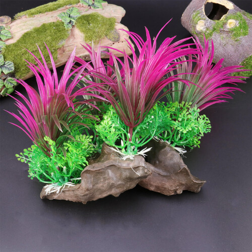 Turtle Tank Decorations Aquarium Plants Artificial Water Ornament 2