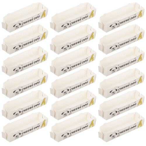 100pcs Hot Dogs Paper Boxes Sausage Packing Containers