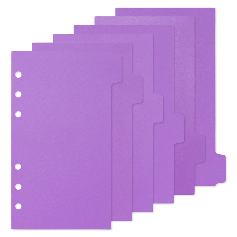 6 Sheets 6-Hole Binder Dividers with Tabs-image-OPC-PKHQB7Y-NEW