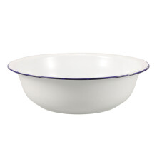 White Enamel Foot Bath Basin for Soaking and Laundry
