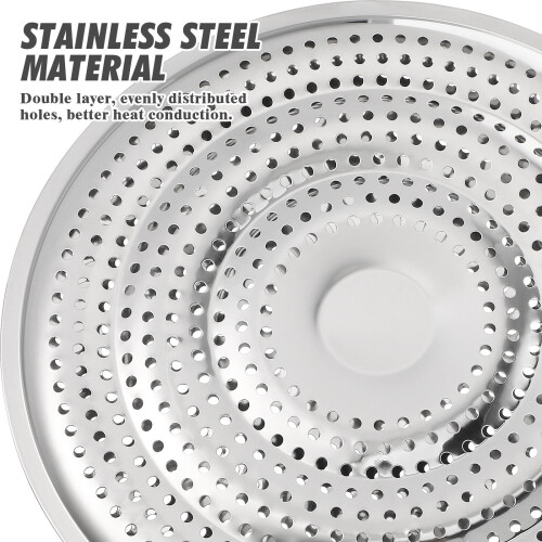 Efficient Cooking Cooking Pad Stainless Steel Round 1set 2