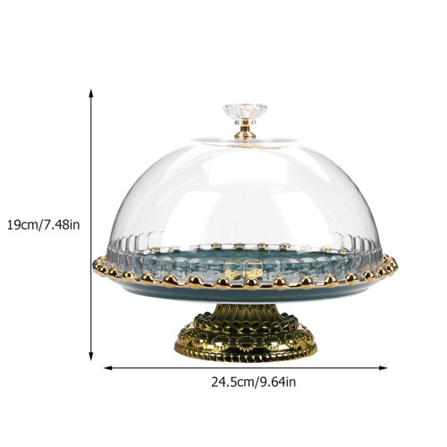 1 Set Ceramic Cake Display Stand Serving Tray 1